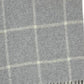 50" X 67" Light Gray And White Cotton Blend Woven Plaid Throw Blanket with Fringe