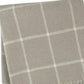 50" X 67" Sand And White Cotton Blend Woven Plaid Throw Blanket with Fringe