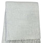 50" X 67" Cream And Light Gray Cotton Blend Woven Plaid Throw Blanket with Fringe