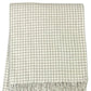 50" X 67" Cream And Sand Cotton Blend Woven Plaid Throw Blanket with Fringe