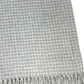 50" X 67" Light Gray And Cream Cotton Blend Woven Plaid Throw Blanket with Fringe
