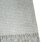 50" X 67" Light Gray And Cream Cotton Blend Woven Plaid Throw Blanket with Fringe