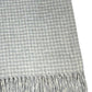 50" X 67" Light Gray And Cream Cotton Blend Woven Plaid Throw Blanket with Fringe