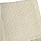 50" X 67" Cream Cotton Blend Woven Throw Blanket with Fringe