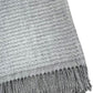50" X 67" Gray Cotton Blend Woven Throw Blanket with Fringe