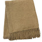 50" X 67" Stone Cotton Blend Woven Throw Blanket with Fringe