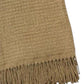 50" X 67" Stone Cotton Blend Woven Throw Blanket with Fringe