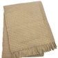 55" X 70" Stone Cotton Blend Woven Plush Throw Blanket with Fringe