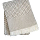 55" X 70" Cinnamon Cotton Blend Woven Plush Throw Blanket with Fringe