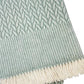 55" X 70" Sage Cotton Blend Woven Plush Throw Blanket with Fringe