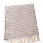 55" X 70" Chestnut Cotton Blend Woven Plush Throw Blanket with Fringe