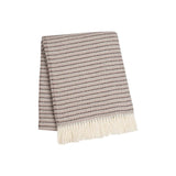 55" X 70" Dusty Rose Cotton Blend Woven Plush Throw Blanket with Fringe