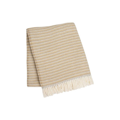 55" X 70" Stone Cotton Blend Woven Plush Throw Blanket with Fringe