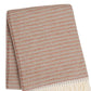 55" X 70" Terra Cotta Cotton Blend Woven Plush Throw Blanket with Fringe