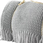 55" X 70" Sage And Gray Cotton Blend Woven Checkered Plush Throw Blanket with Fringe