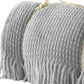 55" X 70" Sage And Gray Cotton Blend Woven Checkered Plush Throw Blanket with Fringe