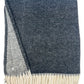 55" X 70" Dark Gray And White Cotton Blend Woven Chevron Plush Throw Blanket with Fringe