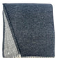 55" X 70" Dark Gray And White Cotton Blend Woven Chevron Plush Throw Blanket with Fringe