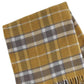 55" X 70" Gold And Brown Cotton Blend Woven Plaid Plush Throw Blanket with Fringe