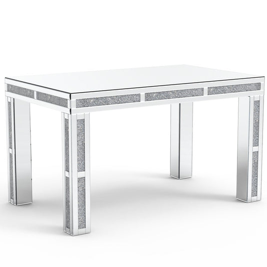 31" Silver Wood Dining Table