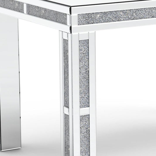 31" Silver Wood Dining Table