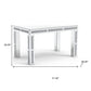 31" Silver Wood Dining Table