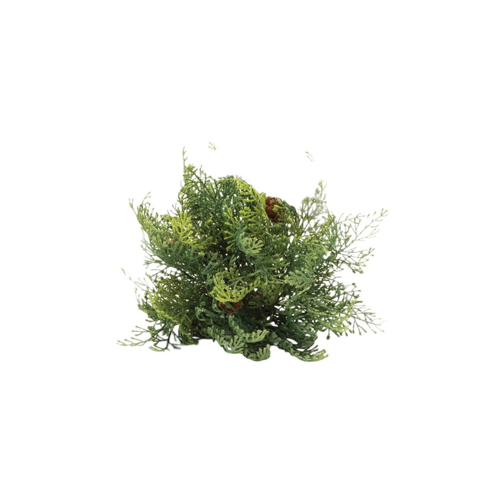 Set of Two 10" Brown And Green Artificial Cedar