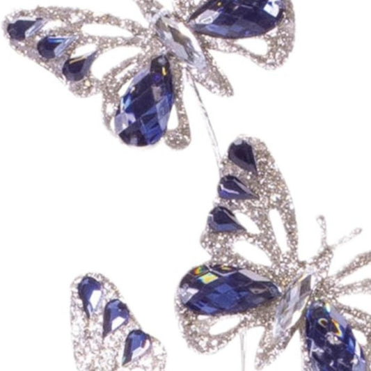 Set of Two 7" Blue Artificial