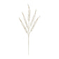 Set of Two Gold And Clear Faux Crystal Beaded Linear Fern Wreath Sprays