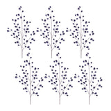 Set of Six 9" Blue Artificial