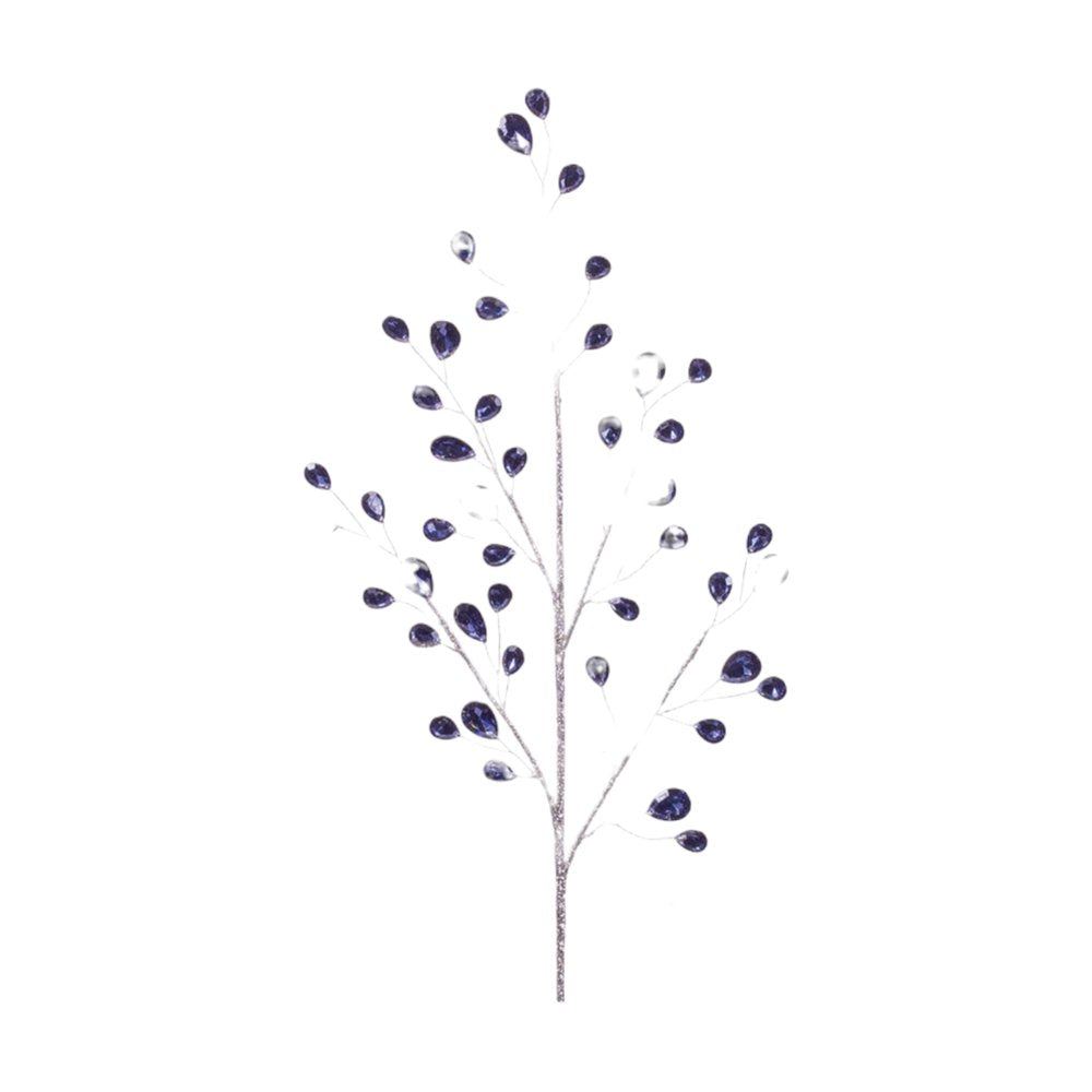 Set of Six 9" Blue Artificial