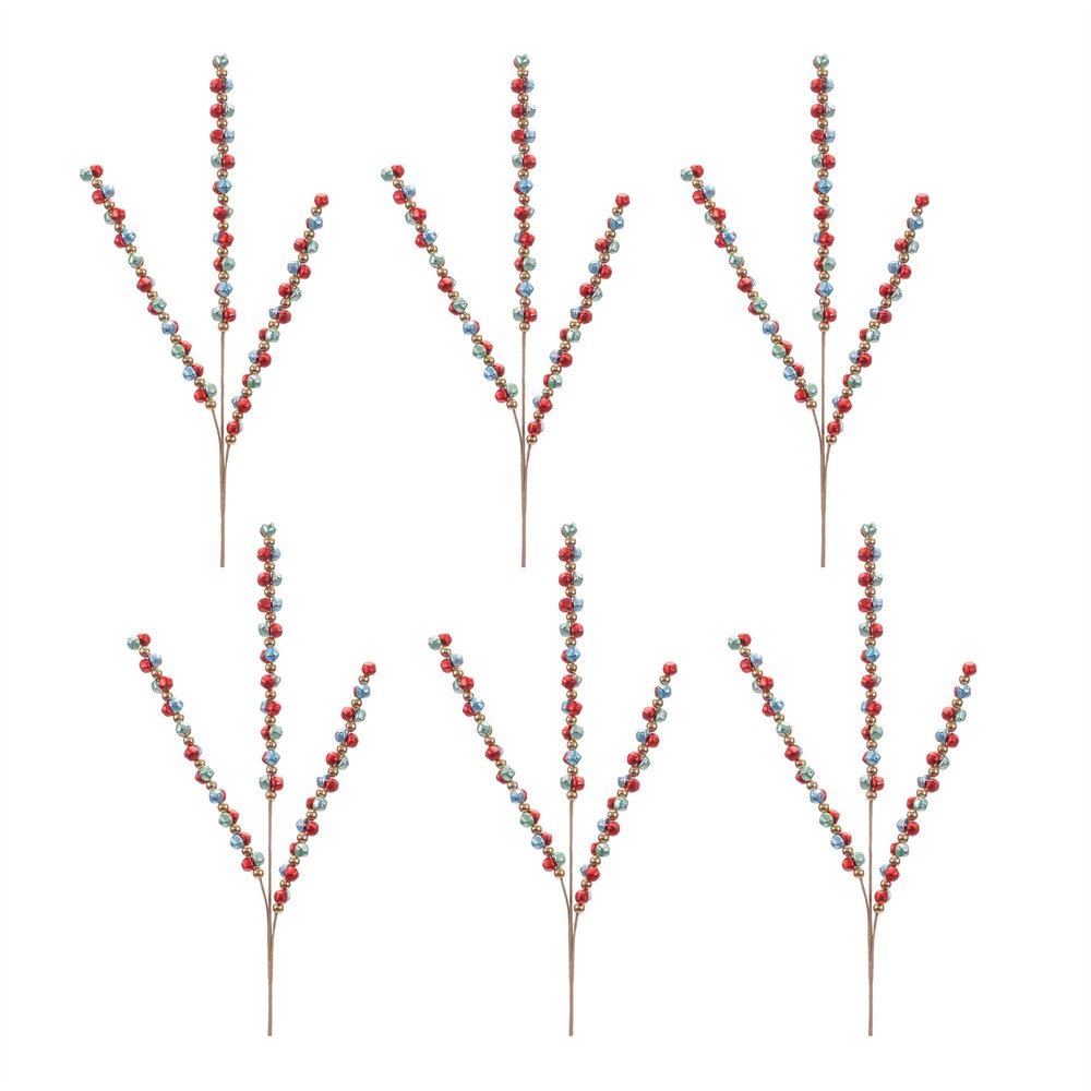 Set of Six 33" Red Artificial