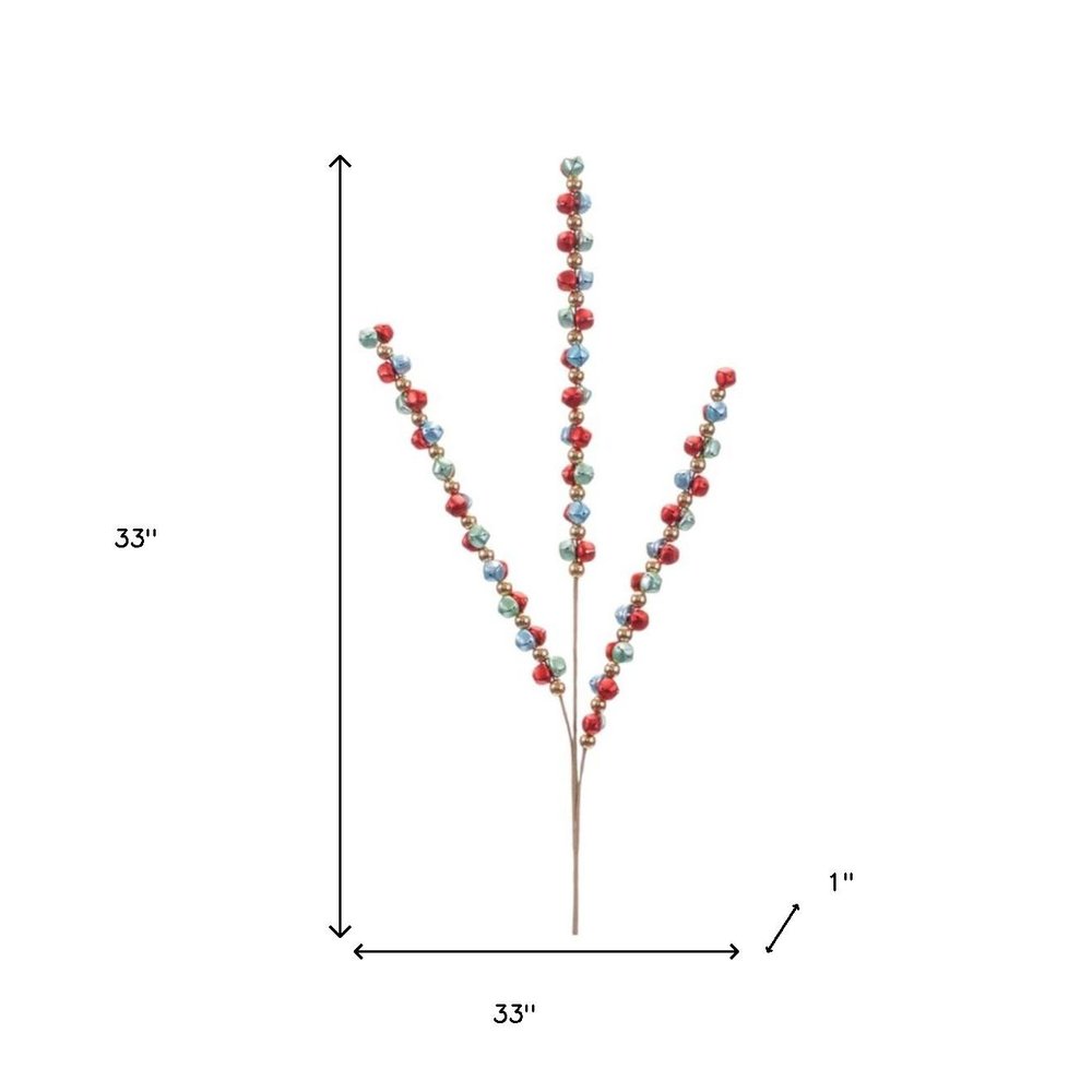 Set of Six 33" Red Artificial