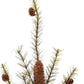 Set of Six 10" Green And Brown Artificial Pine