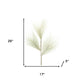 Set of Six 17" Green And White Artificial Pine