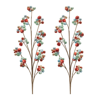 Set of Two 6" Red Artificial