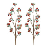 Set of Two 6" Red Artificial