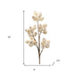 Set of Six 6" Ivory And Brown Artificial