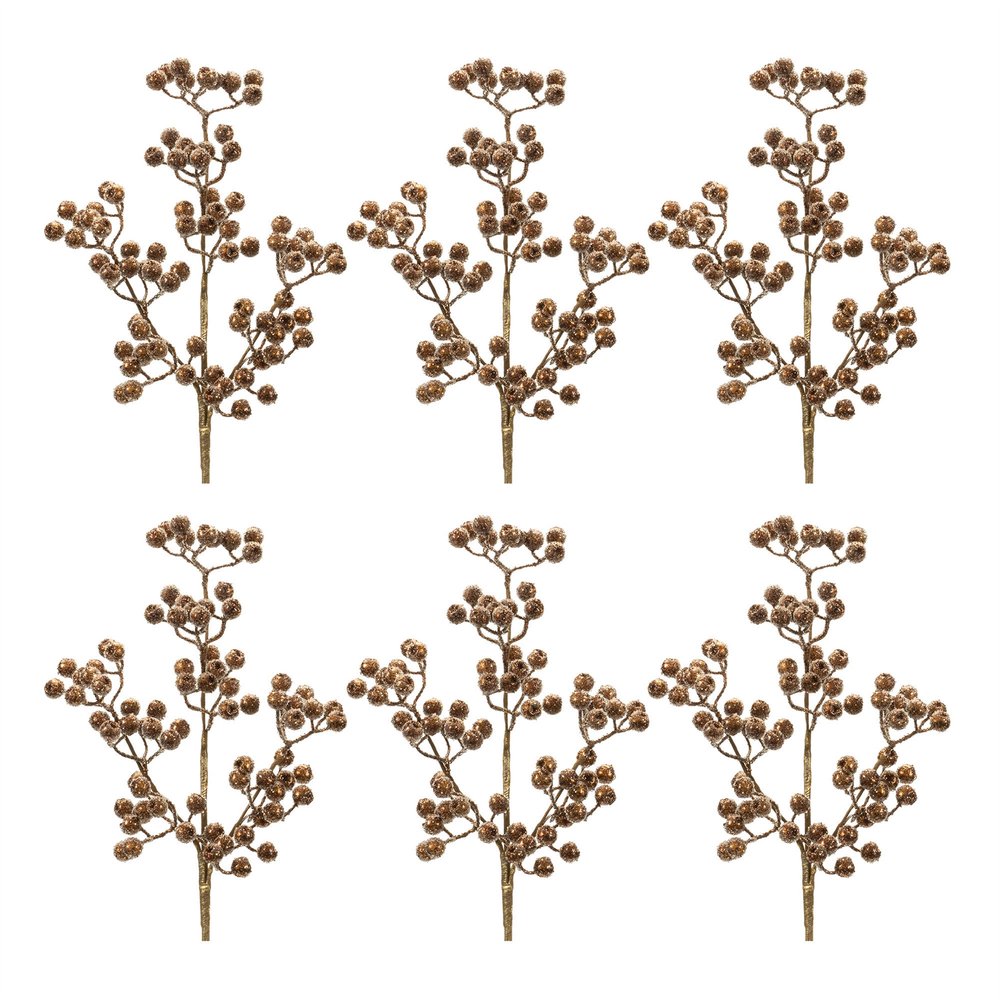 Set of Six 8" Bronze Artificial