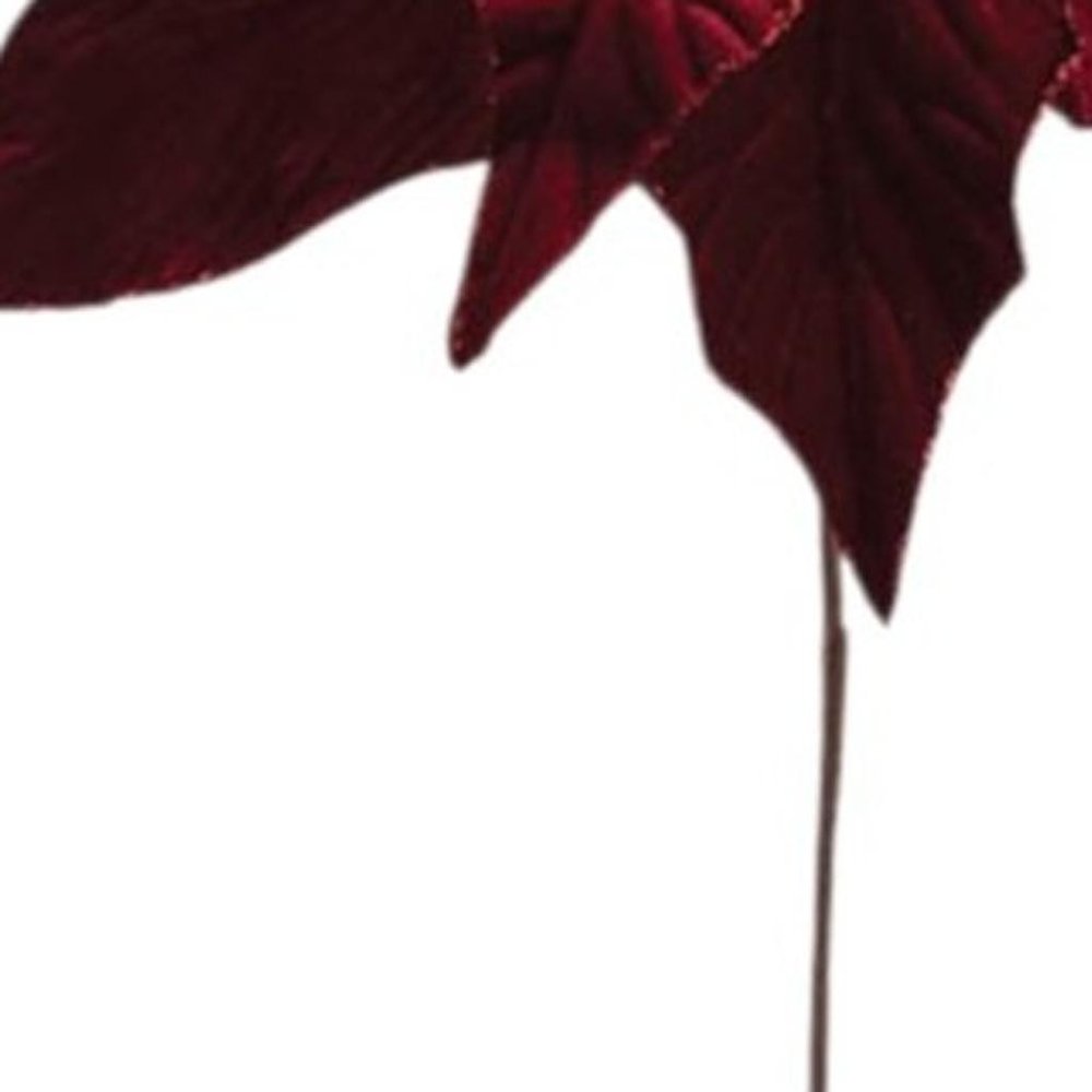 Set of Six 17" Red And Gold Artificial