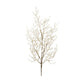 Set of Six 10" Silver And Champagne Artificial Pine