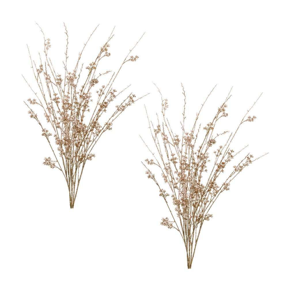 Set of Two 16" Gold Artificial