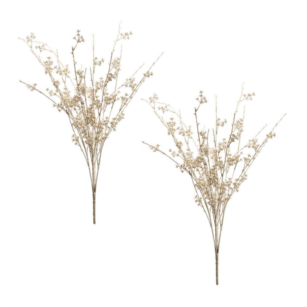 Set of Two 12" Gold Artificial