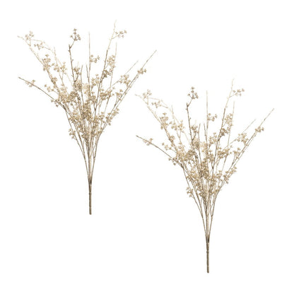 Set of Two 12" Gold Artificial