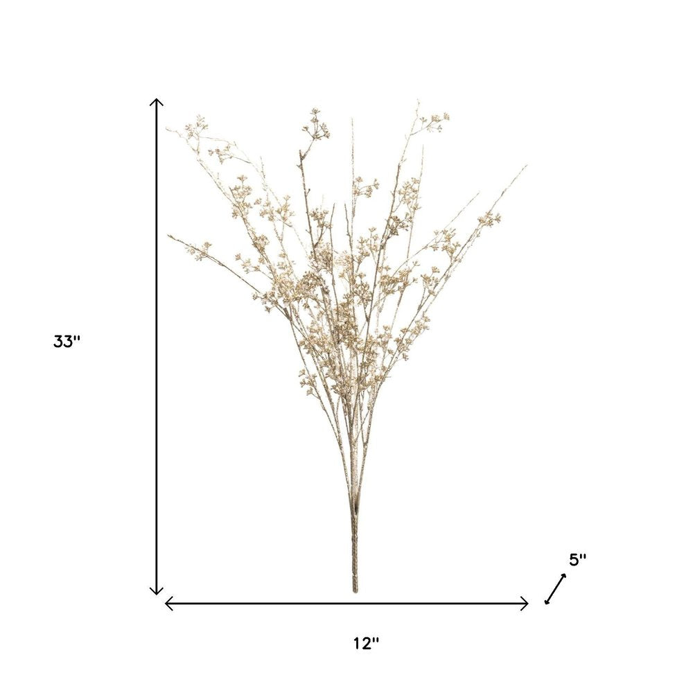 Set of Two 12" Gold Artificial