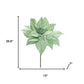 Set of Six 13" Mint Green And Brown Artificial