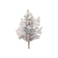 Set of Six 10" White Green And Brown Artificial Pine