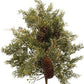 Set of Six 12" Green And Brown Artificial Pine