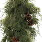 18" Green And Brown Artificial Pine