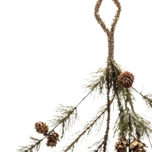 Set of Two 50" Green And Brown Artificial Pine